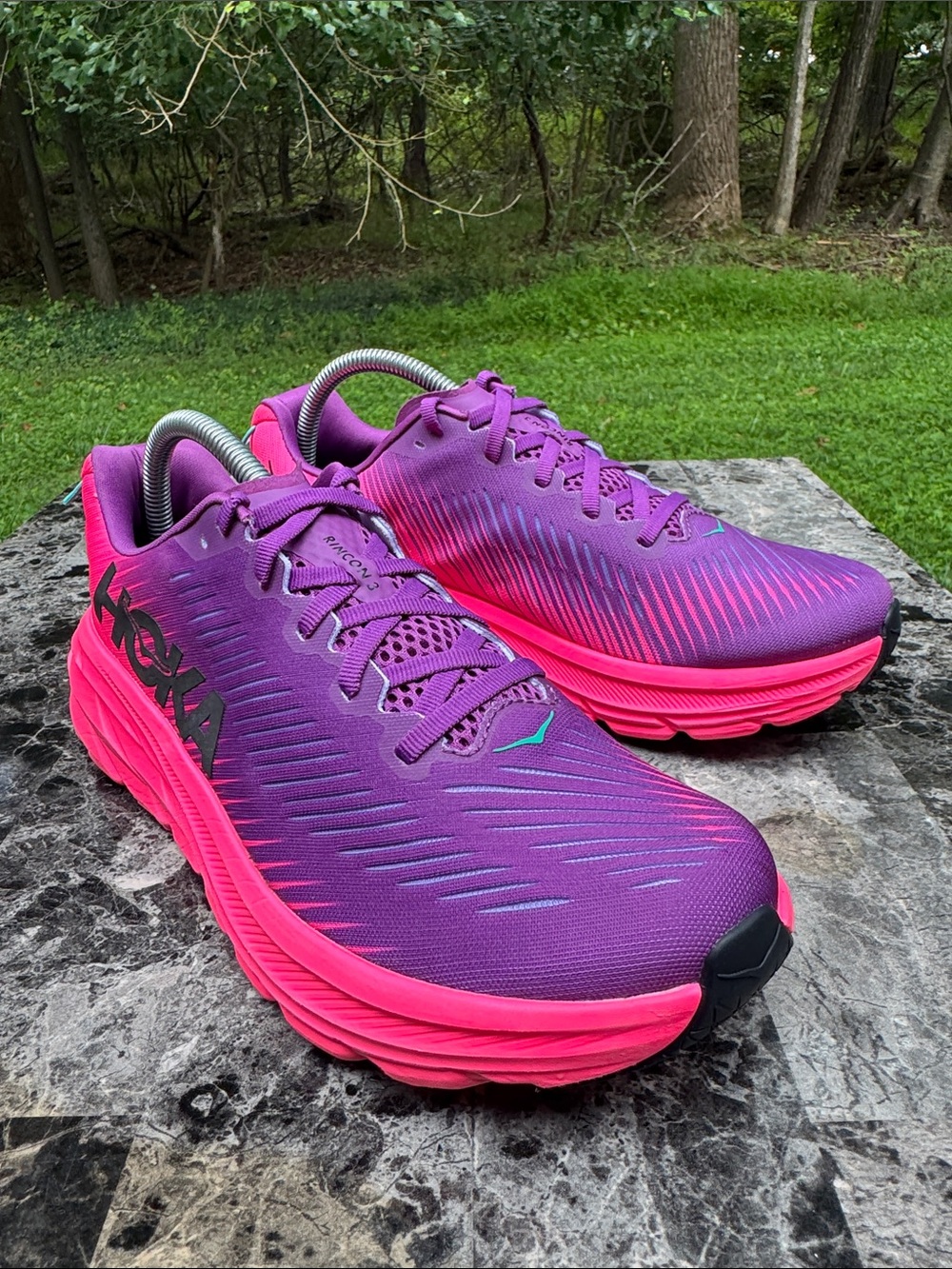 HOKA One One Rincon 3 Running Shoes Beautyberry Knockout Pink Women 9B Sneakers - Picture 13 of 15